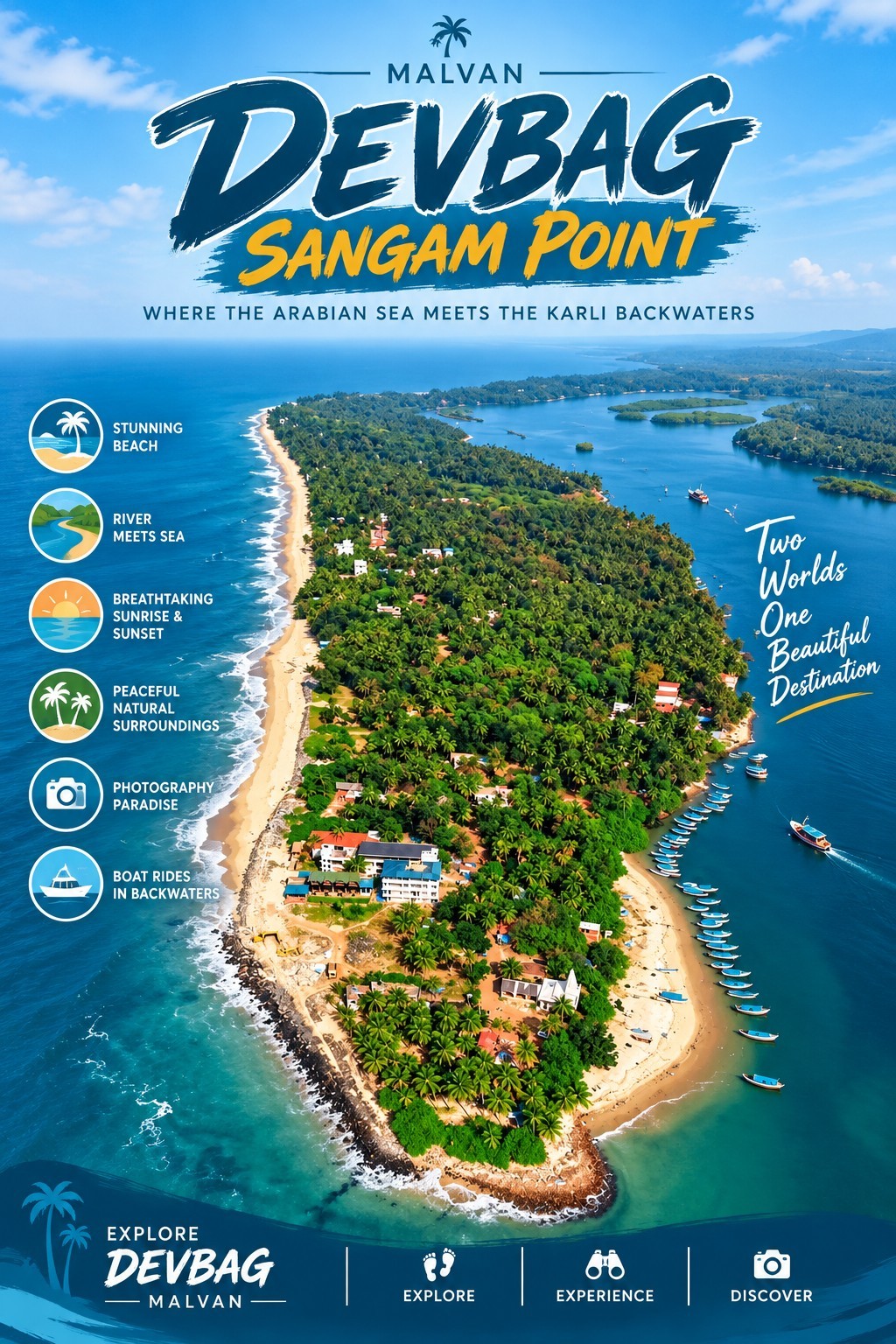 Devbag Sangam Point attraction poster