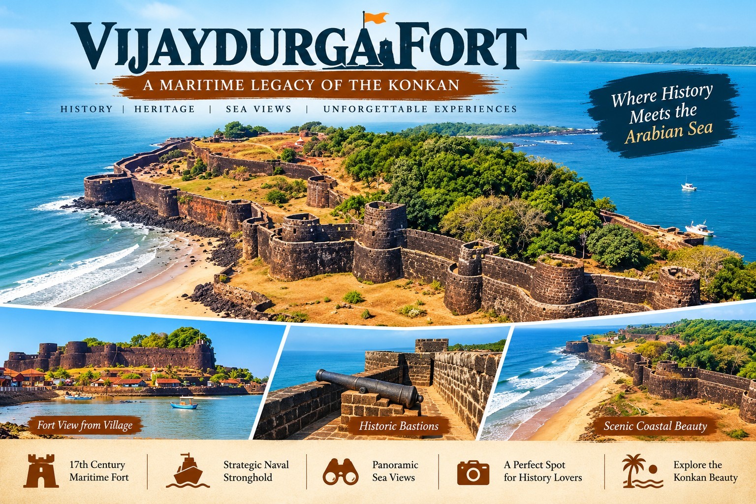 Vijaydurg Fort attraction poster